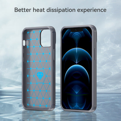 1.8mm Flexible TPU Anti-Scratch Carbon Fiber Brushed Protective Cover Phone Back Case for iPhone 13 6.1 inch
