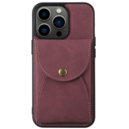 VILI TR Series Detachable 2-in-1 Design Cover Magnetic Vertical Open Card Slot Leather Coated PC+TPU Protective Case for iPhone 13 Pro 6.1 inch