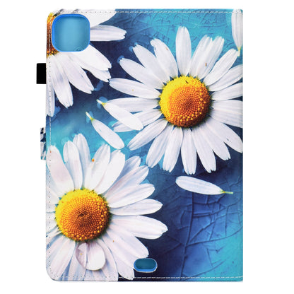 For iPad Pro 11-inch (2021)/(2020)/(2018)/Air (2020)/Air (2022) Pattern Printing Stitching PU Leather Auto Wake/Sleep Cover Card Slots Stand Tablet Case