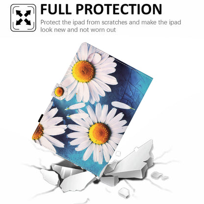 For iPad Pro 11-inch (2021)/(2020)/(2018)/Air (2020)/Air (2022) Pattern Printing Stitching PU Leather Auto Wake/Sleep Cover Card Slots Stand Tablet Case