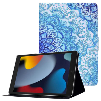 For iPad 10.2 (2021)/(2019)/(2020)/iPad Pro 10.5 (2017)/iPad Air 10.5 (2019) Pattern Printing PU Leather Tablet Case Cover Card Holder Stand Shell