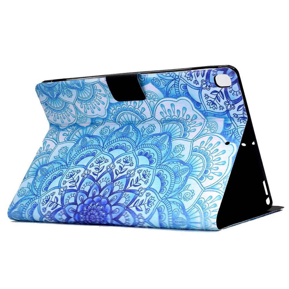 For iPad 10.2 (2021)/(2019)/(2020)/iPad Pro 10.5 (2017)/iPad Air 10.5 (2019) Pattern Printing PU Leather Tablet Case Cover Card Holder Stand Shell
