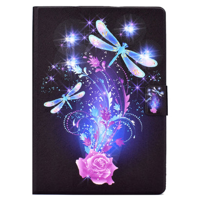 For iPad 10.2 (2021)/(2019)/(2020)/iPad Pro 10.5 (2017)/iPad Air 10.5 (2019) Pattern Printing PU Leather Tablet Case Cover Card Holder Stand Shell