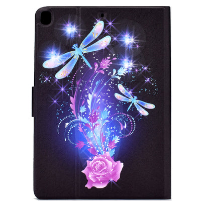 For iPad 10.2 (2021)/(2019)/(2020)/iPad Pro 10.5 (2017)/iPad Air 10.5 (2019) Pattern Printing PU Leather Tablet Case Cover Card Holder Stand Shell