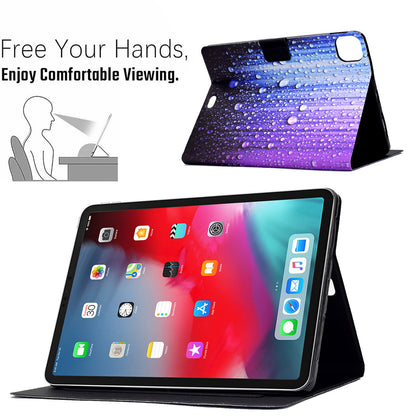 For iPad Pro 11-inch (2018)/(2020)/(2021)/iPad Air (2020)/Air (2022) Card Holder PU Leather Tablet Case Stand Pattern Printing Protective Cover