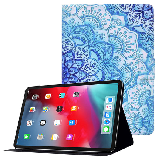 For iPad Pro 11-inch (2018)/(2020)/(2021)/iPad Air (2020)/Air (2022) Card Holder PU Leather Tablet Case Stand Pattern Printing Protective Cover