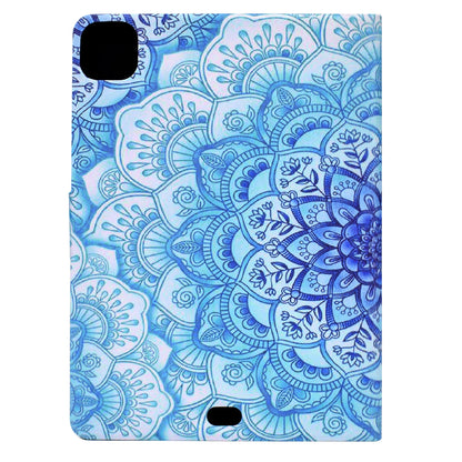 For iPad Pro 11-inch (2018)/(2020)/(2021)/iPad Air (2020)/Air (2022) Card Holder PU Leather Tablet Case Stand Pattern Printing Protective Cover