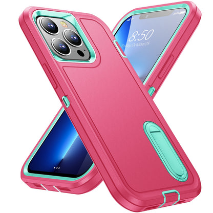 Defender Series Military Drop-resistant Phone Case for iPhone 13 Pro 6.1 inch, PC + TPU Cover with Kickstand