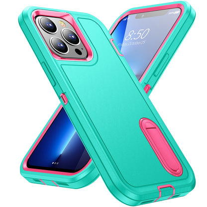 Defender Series Military Drop-resistant Phone Case for iPhone 13 Pro 6.1 inch, PC + TPU Cover with Kickstand