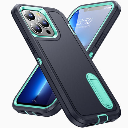 Defender Series Military Drop-resistant Phone Case for iPhone 13 Pro 6.1 inch, PC + TPU Cover with Kickstand