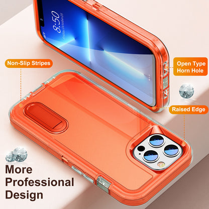 Defender Series Military Drop-resistant Phone Case for iPhone 13 Pro 6.1 inch, PC + TPU Cover with Kickstand