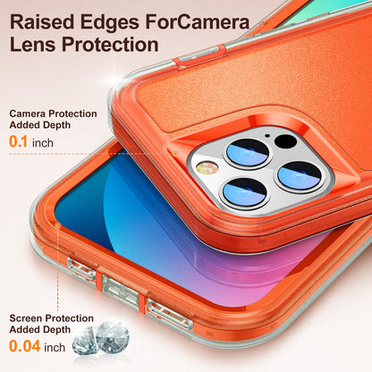 Defender Series Military Drop-resistant Phone Case for iPhone 13 Pro 6.1 inch, PC + TPU Cover with Kickstand