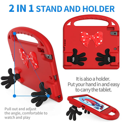 For iPad 9.7-inch (2017)/(2018)/iPad Pro 9.7-inch (2016)/iPad Air (2013)/Air 2 EVA Tablet Protective Case Palm Shape Kickstand Hand-held Grip Cover