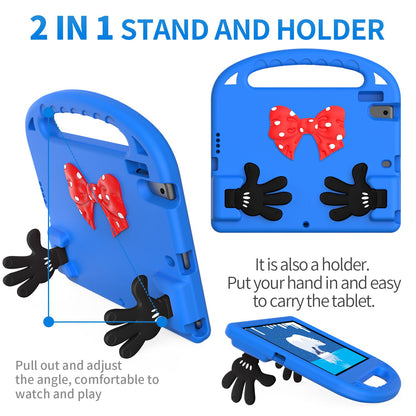 For iPad 9.7-inch (2017)/(2018)/iPad Pro 9.7-inch (2016)/iPad Air (2013)/Air 2 EVA Tablet Protective Case Palm Shape Kickstand Hand-held Grip Cover