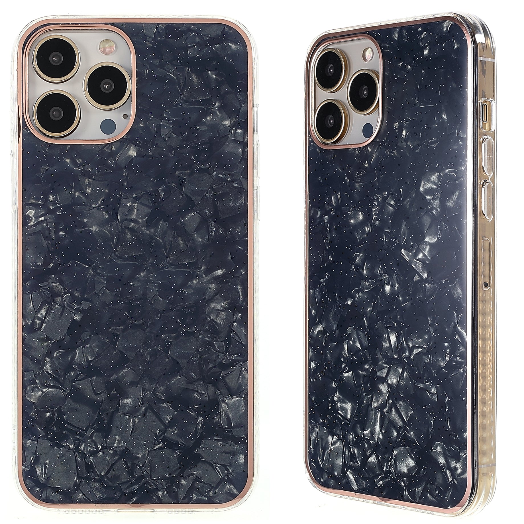 For iPhone 13 Pro 6.1 inch Protective Phone Case IMD Lacquered Shell Pattern Shockproof Phone Cover