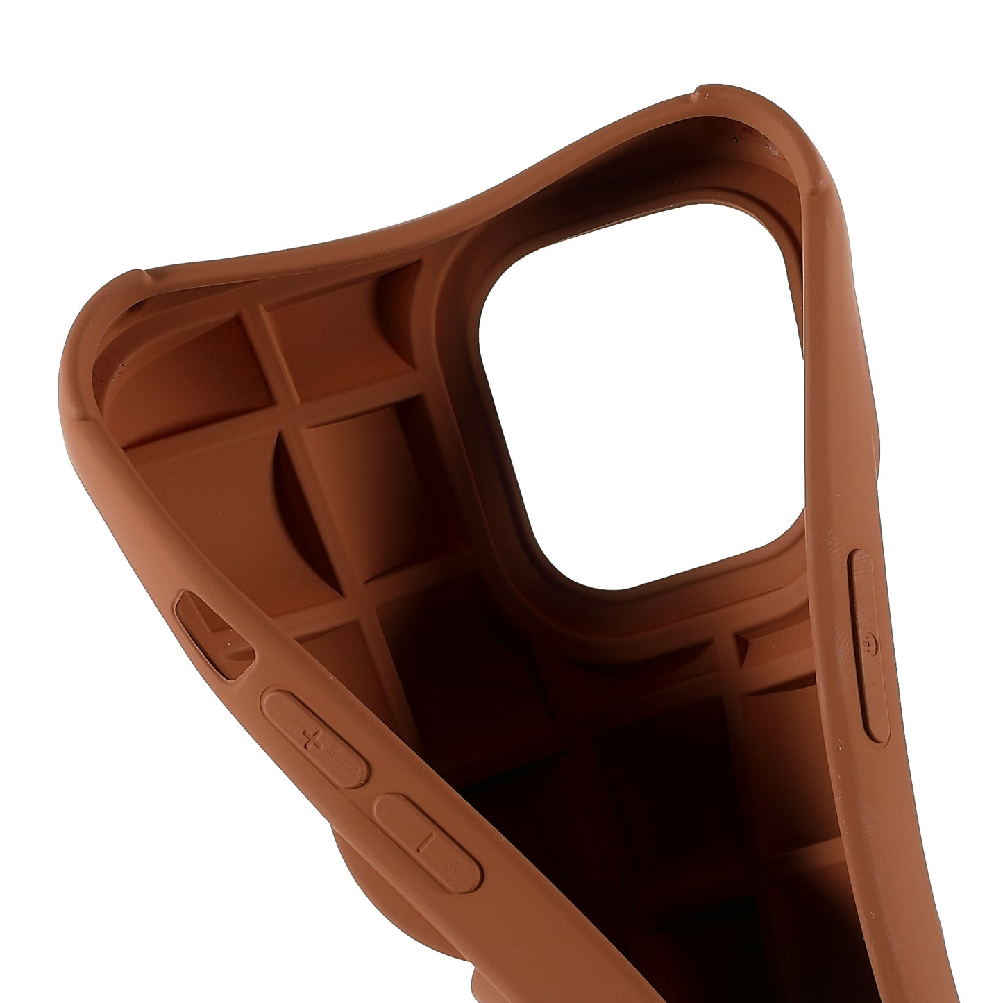 For iPhone 13 Pro 6.1 inch Mobile Phone Case Silicone Rubberized Shockproof 3D Grid Textured Phone Cover