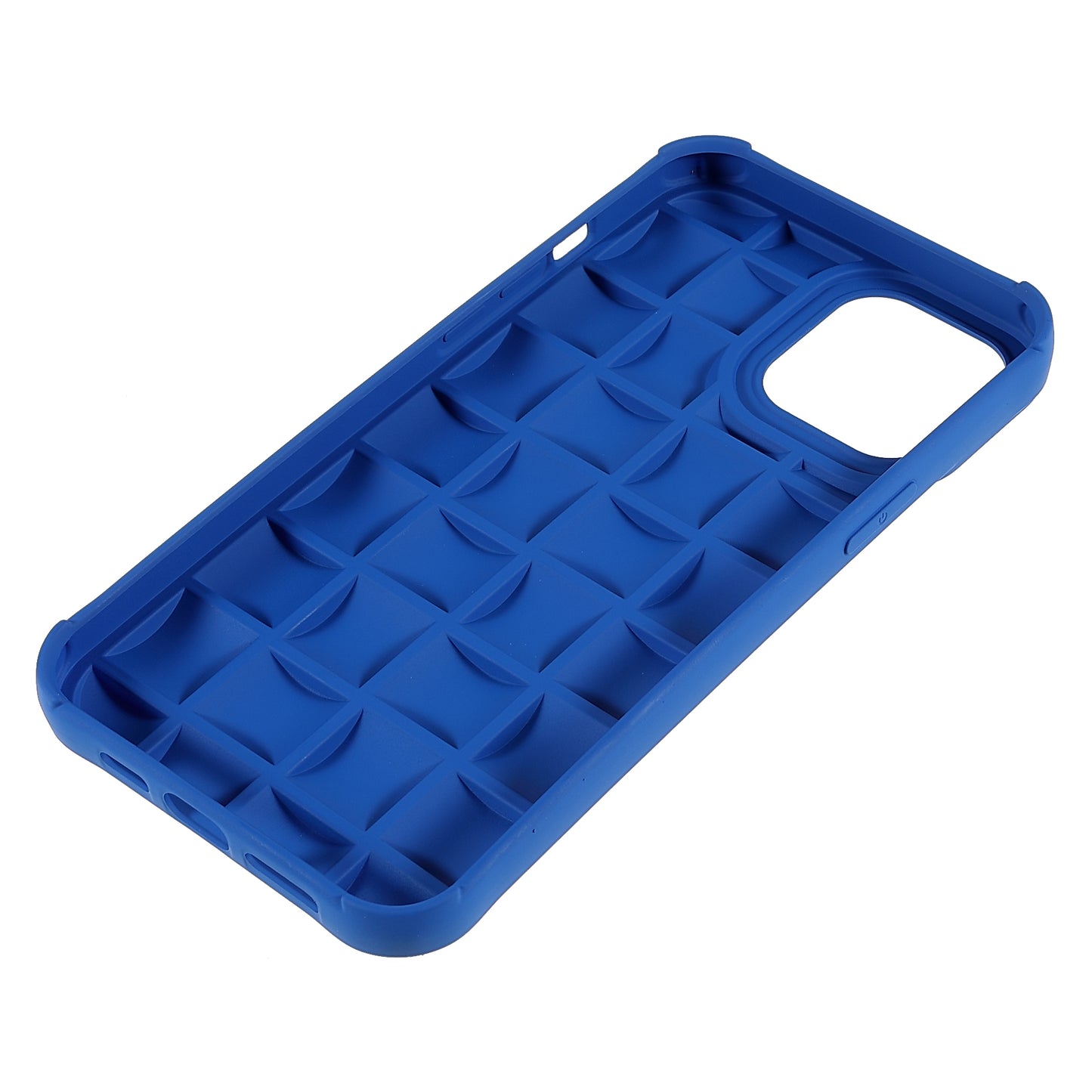 For iPhone 13 Pro 6.1 inch Mobile Phone Case Silicone Rubberized Shockproof 3D Grid Textured Phone Cover