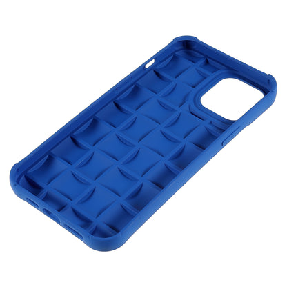 For iPhone 13 Pro 6.1 inch Mobile Phone Case Silicone Rubberized Shockproof 3D Grid Textured Phone Cover