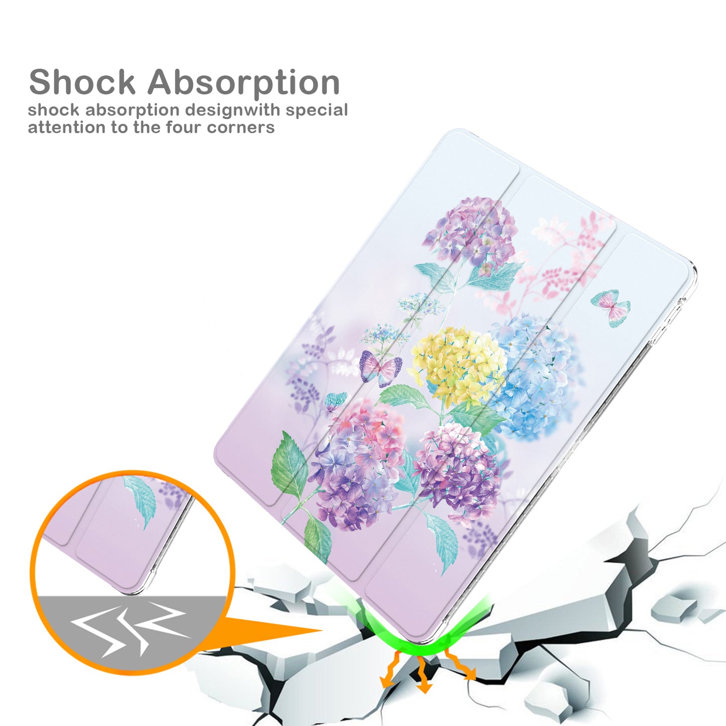 For iPad 10.2 (2021)/(2020)/(2019) Trifold Stand TPU+PU Leather Glittery Sequins Pattern Stylish Tablet Case Cover
