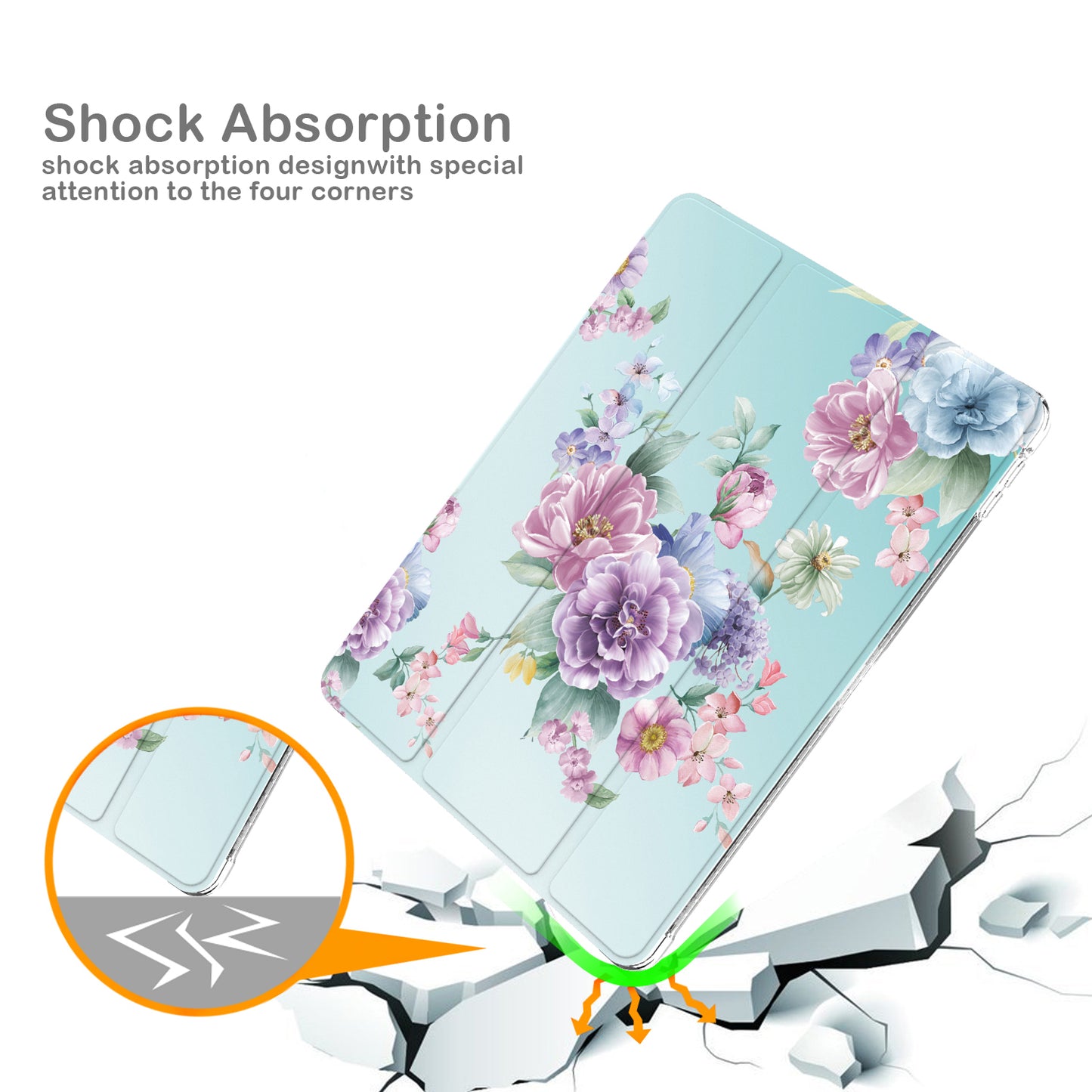 For iPad 10.2 (2021)/(2020)/(2019) Trifold Stand TPU+PU Leather Glittery Sequins Pattern Stylish Tablet Case Cover