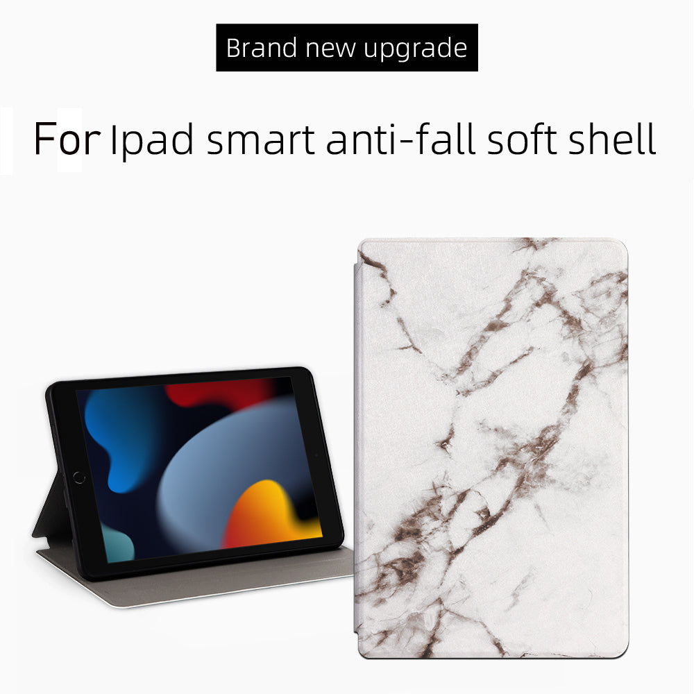 For iPad 10.2 (2021)/(2020)/(2019) Pattern Printing Tablet Case PU Leather + TPU Stand Protective Cover