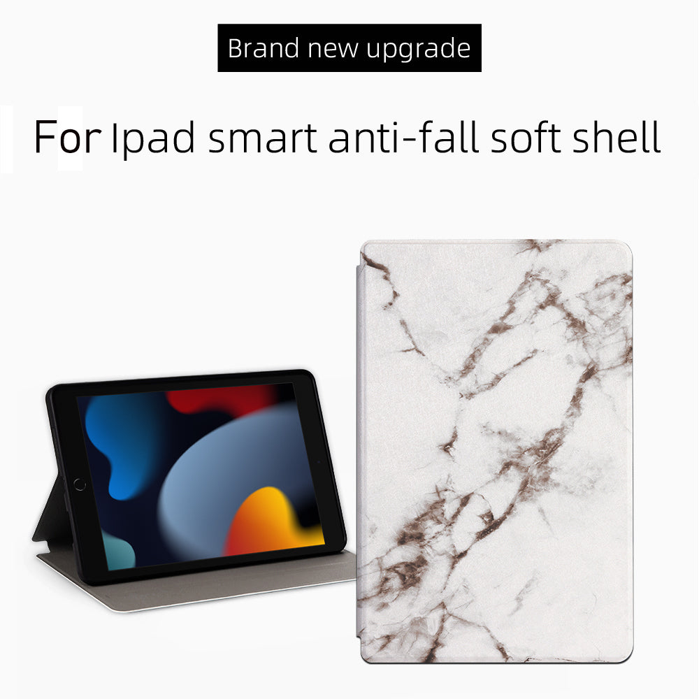For iPad 10.2 (2021)/(2020)/(2019) Pattern Printing Tablet Case PU Leather + TPU Stand Protective Cover