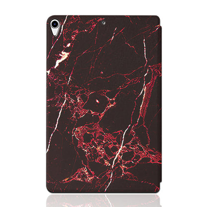 For iPad Air 10.5 inch (2019)/iPad Pro 10.5-inch (2017) Anti-fall Anti-fingerprints Pattern Printing Tablet Case PU Leather + TPU Stand Cover