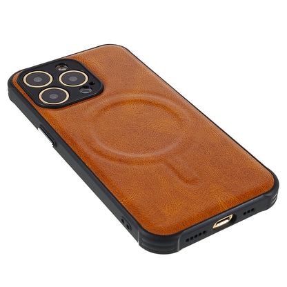 2 in 1 Soft TPU + PU Leather Coated Anti-slip Case for iPhone 13 Pro 6.1 inch Shockproof Slim Phone Shell Magnetic Phone Cover