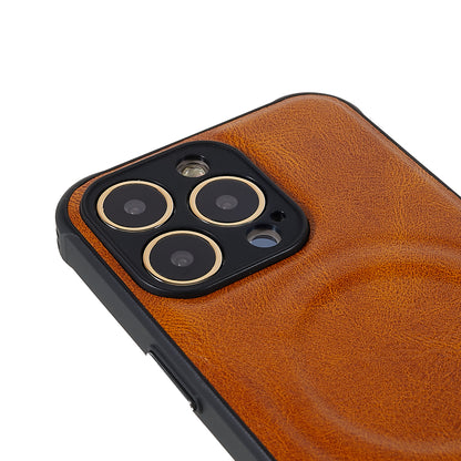 2 in 1 Soft TPU + PU Leather Coated Anti-slip Case for iPhone 13 Pro 6.1 inch Shockproof Slim Phone Shell Magnetic Phone Cover