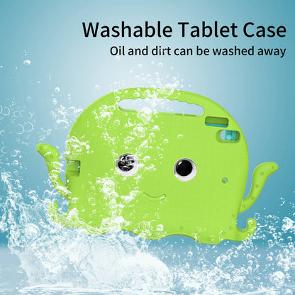 For iPad Pro 10.5-inch (2017)/iPad Air 10.5 inch (2019)/iPad 10.2 (2020)/(2019)/(2021) Cute Octopus Pen Slot Design EVA Case Impact-resistant Tablet Cover with Handle and Shoulder Strap