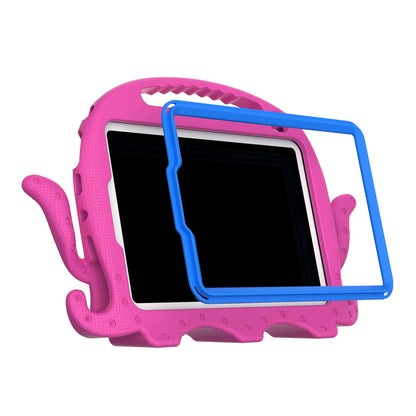 For iPad mini (2021) Cute Octopus Shape EVA Case Pen Slot Design Shockproof Tablet Cover with Handle and Shoulder Strap
