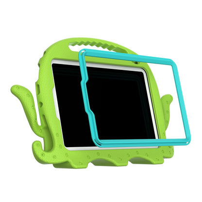 For iPad mini (2021) Cute Octopus Shape EVA Case Pen Slot Design Shockproof Tablet Cover with Handle and Shoulder Strap