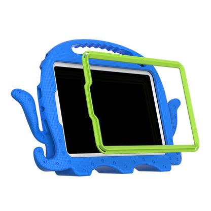 For iPad mini (2021) Cute Octopus Shape EVA Case Pen Slot Design Shockproof Tablet Cover with Handle and Shoulder Strap