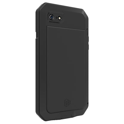 For iPhone SE (2020)/SE (2022)/7 4.7 inch/8 4.7 inch TPU + Metal + Tempered Glass Film Shockproof Phone Case Cover