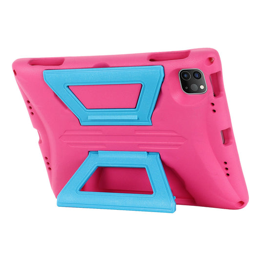For iPad Air (2022)/(2020)/iPad Pro 11-inch (2018)/(2020)/(2021) Portable Handle Kickstand Tablet Case EVA + PC Cover with Shoulder Strap