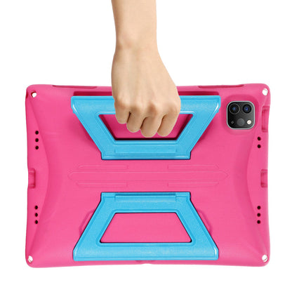 For iPad Air (2022)/(2020)/iPad Pro 11-inch (2018)/(2020)/(2021) Portable Handle Kickstand Tablet Case EVA + PC Cover with Shoulder Strap