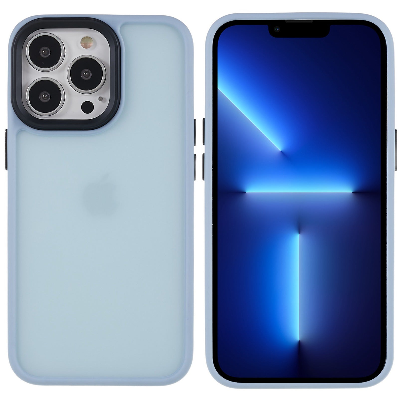 For iPhone 13 Pro 6.1 inch Soft-Touch Series Matte Phone Back Cover PC + TPU Anti-fingerprint Protective Case