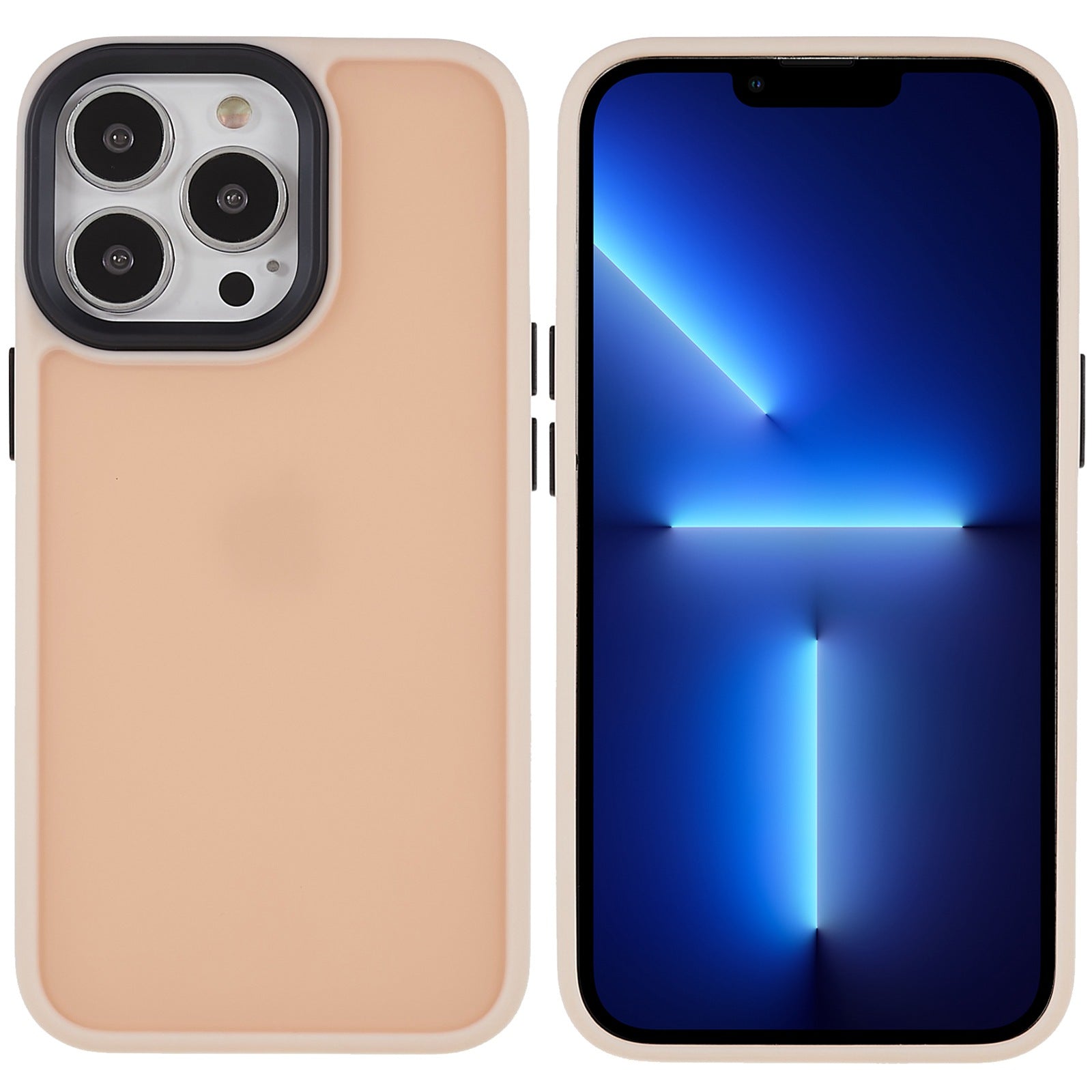 For iPhone 13 Pro 6.1 inch Soft-Touch Series Matte Phone Back Cover PC + TPU Anti-fingerprint Protective Case