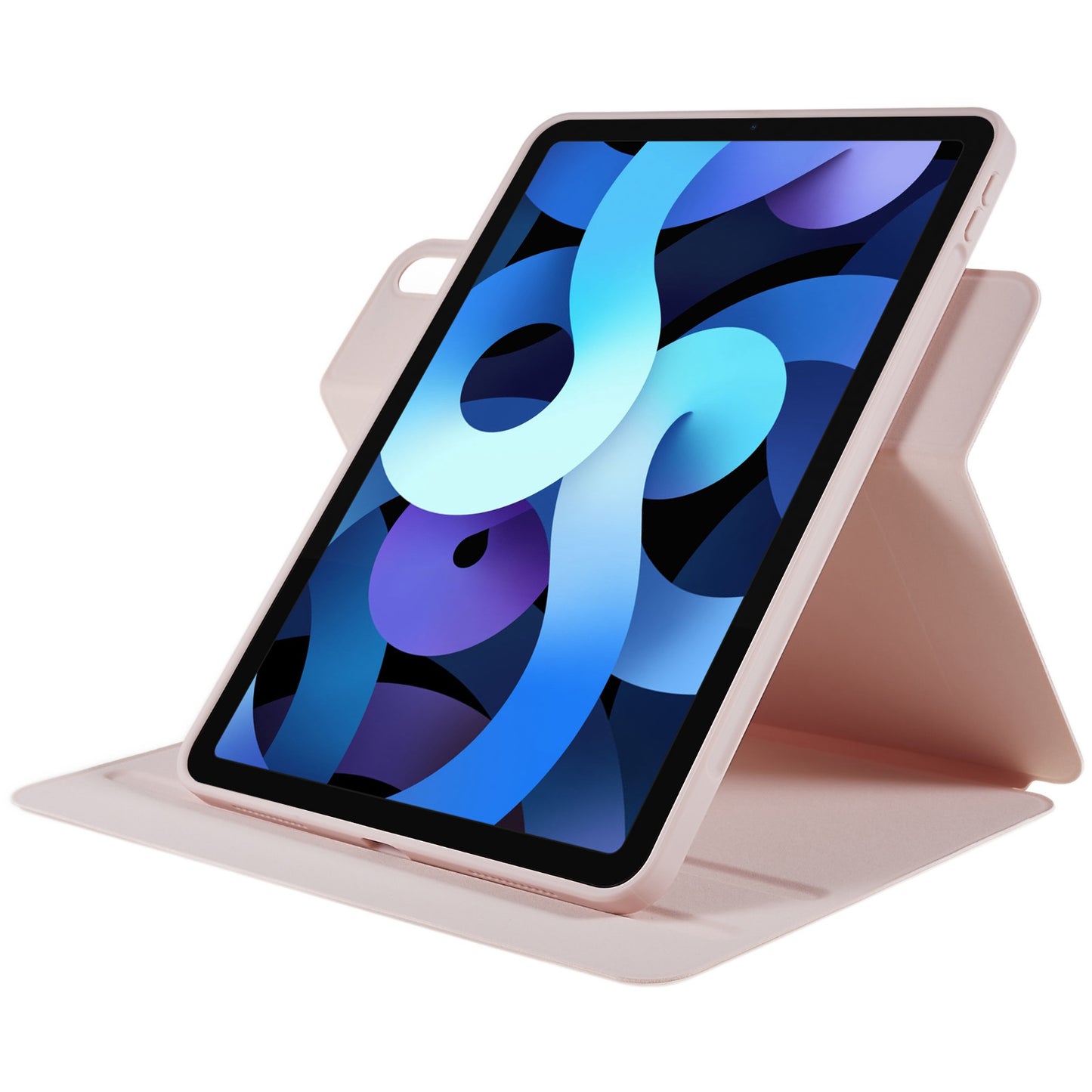 For iPad Air 10.9 inch (2020)/(2022) Skin-touch 2 in 1 Detachable Shockproof Case 360-degree Rotating Tablet Cover with Stand