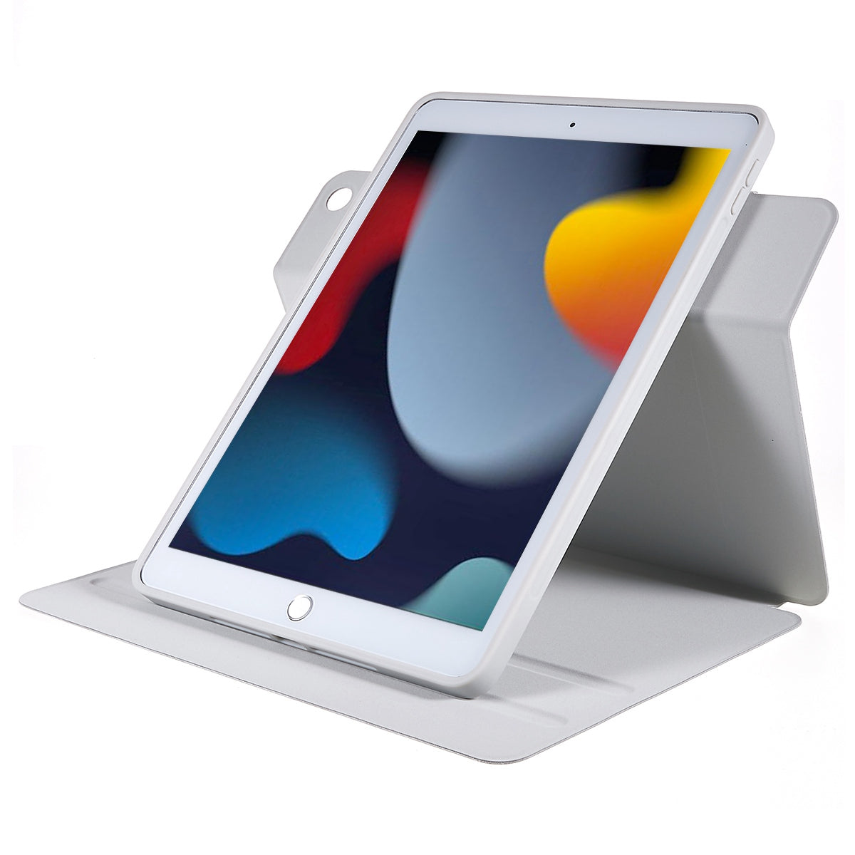 For iPad 10.2 (2021)/(2020)/(2019) Scratch Resistant Case 2 in 1 Detachable Skin-touch Tablet Stand Cover Support 360-degree Rotating
