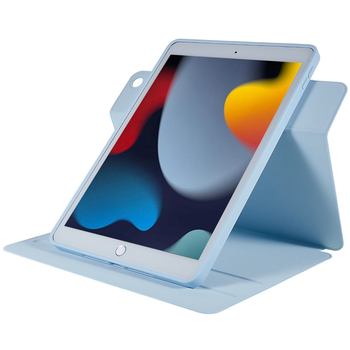 For iPad 10.2 (2021)/(2020)/(2019) Scratch Resistant Case 2 in 1 Detachable Skin-touch Tablet Stand Cover Support 360-degree Rotating