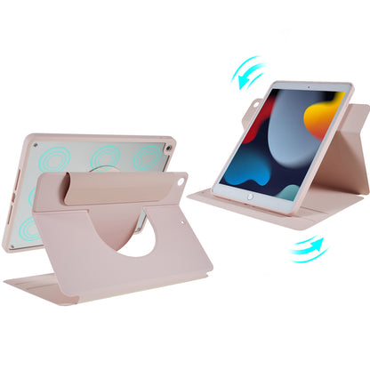 For iPad 10.2 (2021)/(2020)/(2019) Scratch Resistant Case 2 in 1 Detachable Skin-touch Tablet Stand Cover Support 360-degree Rotating