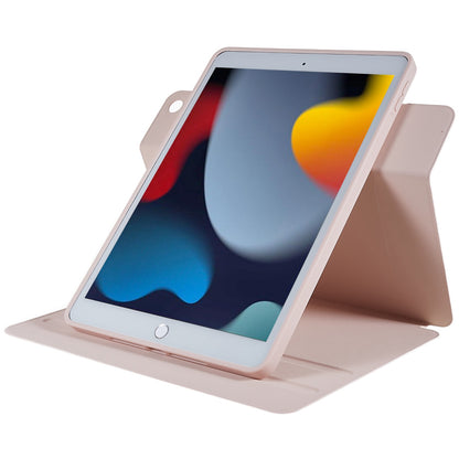 For iPad 10.2 (2021)/(2020)/(2019) Scratch Resistant Case 2 in 1 Detachable Skin-touch Tablet Stand Cover Support 360-degree Rotating
