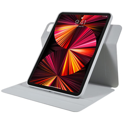 For iPad Pro 11-inch (2021) (2020) (2018) Skin-touch Shockproof Case 360-degree Rotating 2 in 1 Detachable Tablet Cover with Stand