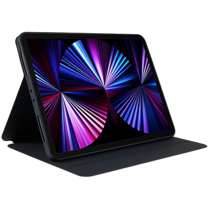 For iPad Pro 12.9-inch (2021)/(2020)/(2018) Skin-touch Shockproof Case 360-degree Rotating 2 in 1 Detachable Tablet Cover with Stand