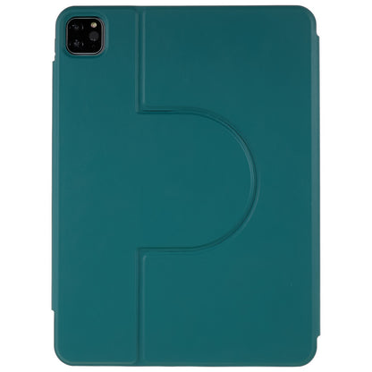 For iPad Pro 12.9-inch (2021)/(2020)/(2018) Skin-touch Shockproof Case 360-degree Rotating 2 in 1 Detachable Tablet Cover with Stand