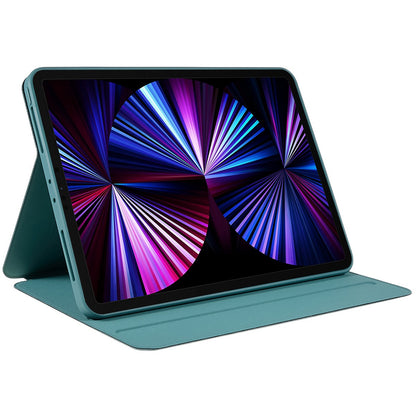 For iPad Pro 12.9-inch (2021)/(2020)/(2018) Skin-touch Shockproof Case 360-degree Rotating 2 in 1 Detachable Tablet Cover with Stand