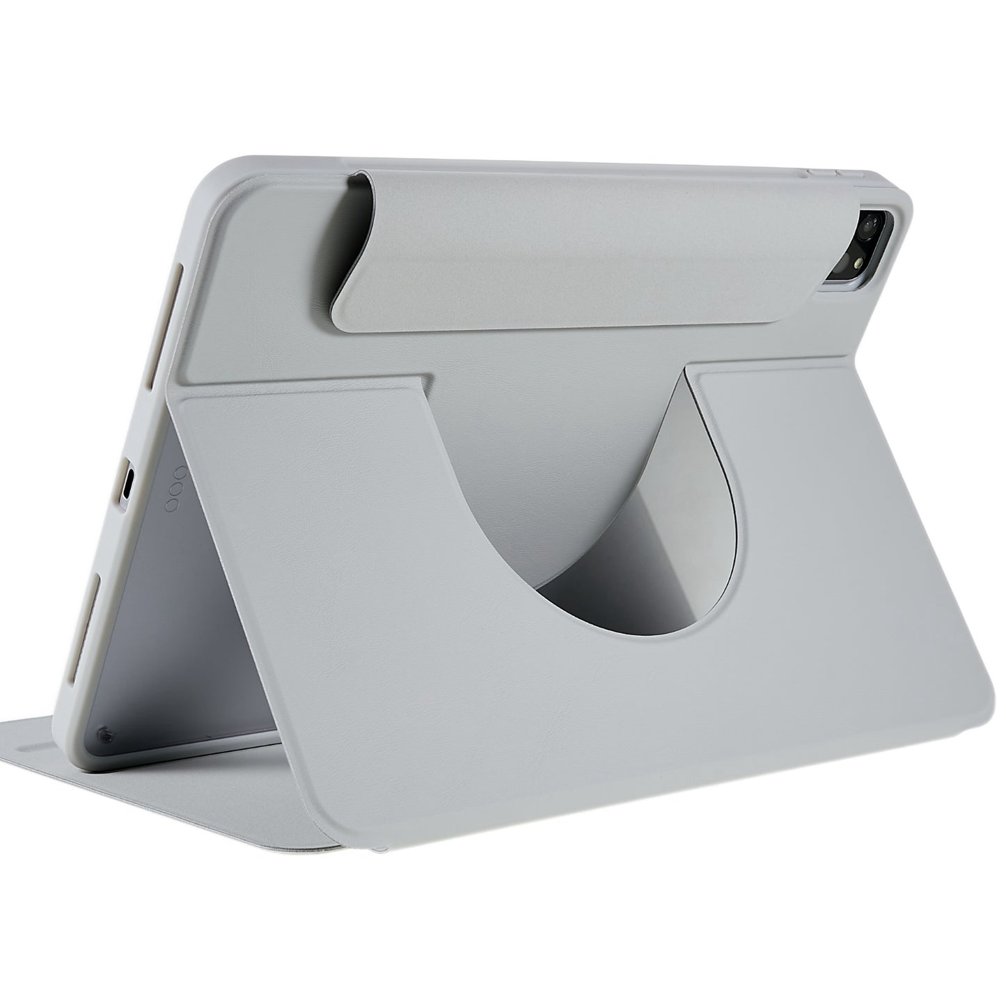 For iPad Pro 12.9-inch (2021)/(2020)/(2018) Skin-touch Shockproof Case 360-degree Rotating 2 in 1 Detachable Tablet Cover with Stand