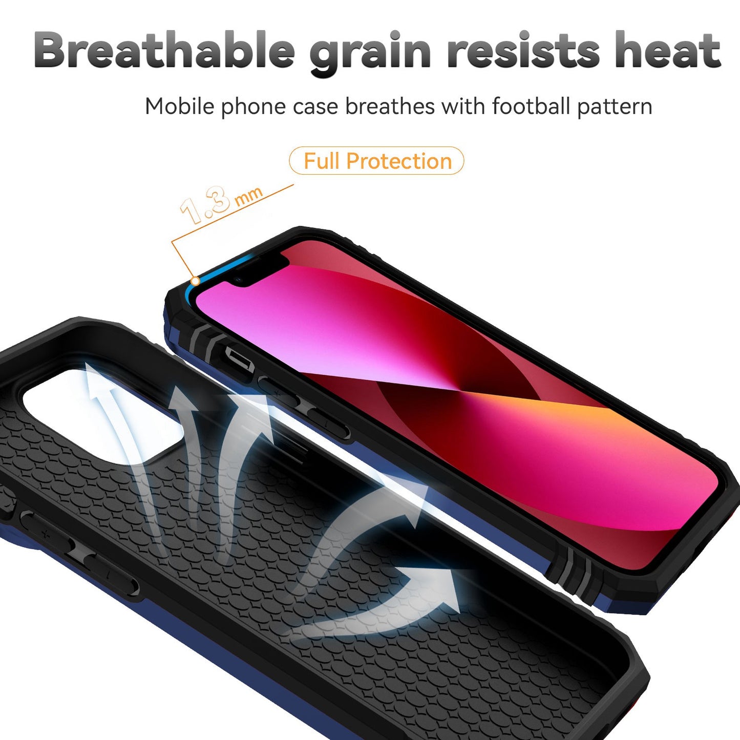 For iPhone 13 Pro 6.1 inch Slide Camera Protection Cover Lightweight Phone Case Ring Kickstand Hybrid PC + TPU Phone Shell