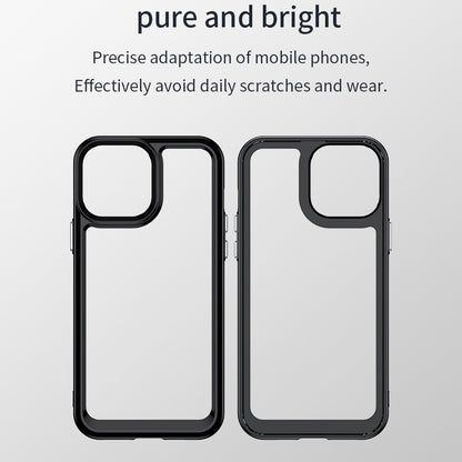 TPU + Acrylic Hybrid Case for iPhone 13 Pro 6.1 inch, Independent PC Buttons Protective Phone Cover